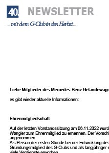 Newsletter